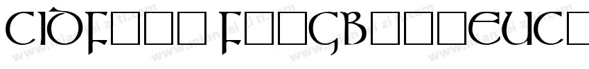 CIDFont F2-GBpc-EUC-字体转换